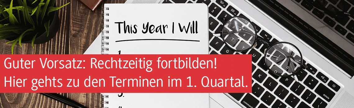 Banner zur Bewerbung aller Veranstaltungen im ersten Quartal